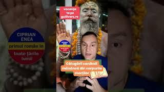 Călugării mănâncă din corpul morților