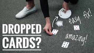 AMAZING way to pick up DROPPED CARDS // TUTORIAL