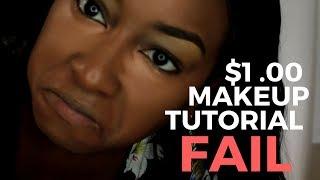 1 Dollar Makeup Tutorial FAIL |  KELLSTER