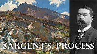 John Singer Sargent's REAL Plein Air Painting Technique  - Simplon Pass Breakdown