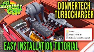 HOW TO DOWNLOAD AND INSTALL DONNER TURBOCHARGER AND MscModAPI - My Summer Car Tips #35 | Radex