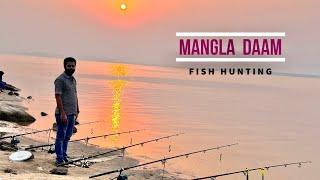 One day camping  in mangla dam with friends and catching many fishes and much more adventurer