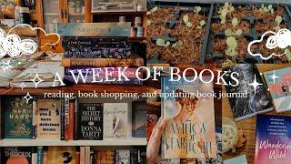 a week of books!  book shopping, updating my book journal, and reading 