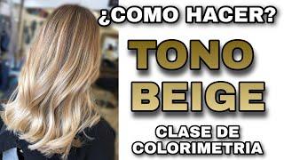 Mechas y decoloracion en TONOS BEIGE tips y fórmulas