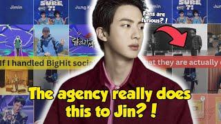 This is the Reaction of Why isn't BTS Jin's activities being promoted on BTS's Instagram?!