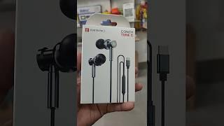 Portronics Conch Tune C in Ear Type C Wired Earphones with Mic,10mm Driver, 1.2m Nylon Braided