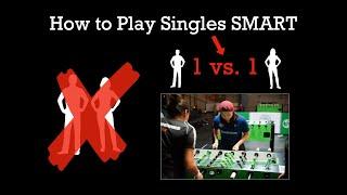 Foosball Tutorial - How To Play Singles SMART - 5 Steps | #strategysunday with Linh