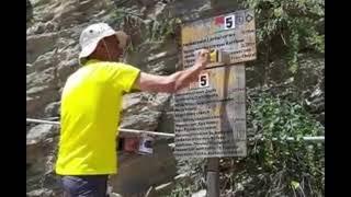 On maintaining wooden sign posts on Andros Routes