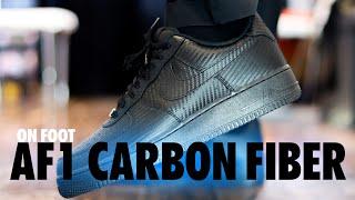 ON FOOT! Nike Air Force 1 Carbon Fiber Black Schopes 4K HF2886 001