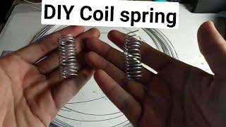 DIY How to make mini coil spring