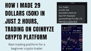 How I made 29 dollars in just 2 hours,  trading on COINRYZE | Full tutorial | Withdraw to your bank