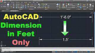 AutoCAD Dimension in Feet Only