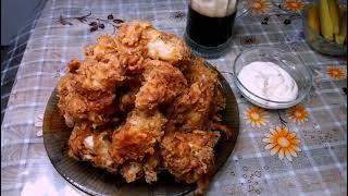 Готовим острые крылышки KFC.куриные крылья.куриные крылышки кфс.За добавкой к Серго.