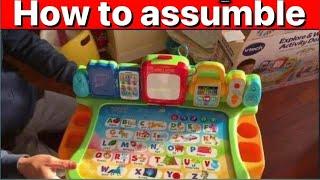 Touch and learn Activity Desk Deluxe from Vtech |  unBoxing | how to assemble