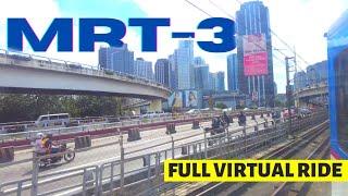 [4K] MRT 3 Full Virtual Ride from North Ave to Taft Ave Station