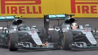 Rosberg And Hamilton Clash On Last Lap | Austrian Grand Prix 2016