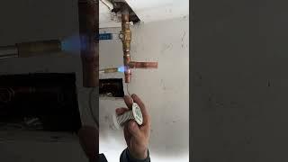 Quick solder for a new electric water heater