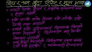 Nirmal Paudel - Unit 7 - सिप र श्रम - बुँदा टिपोट र मूल भाव - Class 8