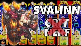 CRIT MANIAC SVALINN Castle Clash Best Heroes