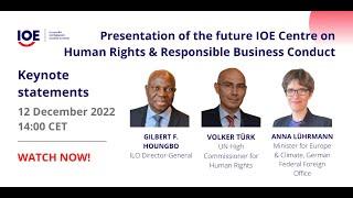 IOE's future Centre on Human Rights & Responsible Business Conduct