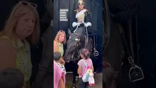 Heartwarming moment  HORSE Likes HER, HORSE needs LOVE, KINDNESS and ATTENTION  #kingsguard #horse