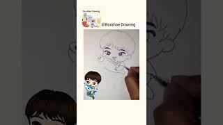 Super tuna jin cute drawing #supertuna #drawing #art #jin #kimseokjin #seokjin #shortsvideo #shorts