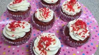 Диетические капкейки "Красный бархат". Фитнес десерты. Diet cupcakes.