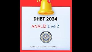 #dhbt 2024 Analizleri- 1 ve 2