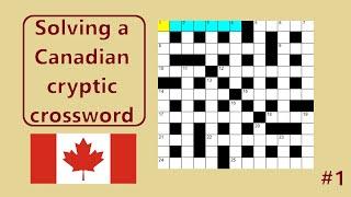 Solving a Canadian cryptic crossword