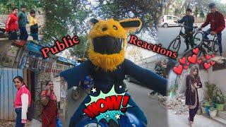 Bunny helmet Reaction | Cute Girls Reaction 🫶️ | Reaction Videos | Fun unlimited #bunnyhelmet