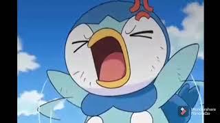 Pokemon. piplup always attacked by gible drago meteor()