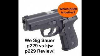 Kjw vs We sig Sauer p229 review! #p229 #weairsoft #kjw #airsoft #vs