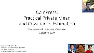 CoinPress: Practical Private Mean and Covariance Estimation