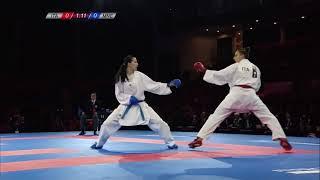 Fake karate. No touch fight. WKF.