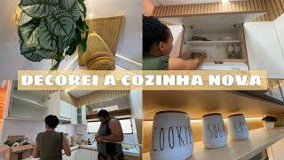 DECOREI A COZINHA NOVA | ORGANIZAÇÃO FINAL + APARECEU UMA COBRA CORAL | FICOU INCRÍVEL A COZINHA!!