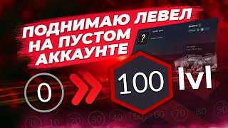 ПОДНИМАЮ 100 УРОВЕНЬ НА ПУСТОМ АККАУНТЕ / Как поднять уровень Steam профиля выгодно / Простой способ