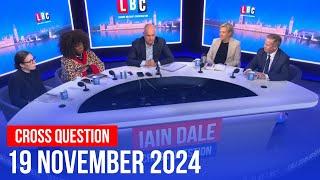 Cross Question with Iain Dale 19/11 | Watch again