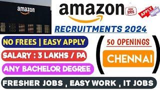 Amazon chennai jobs | IT jobs for freshers | 2024 jobs | Amazon jobs | #chennaijobs | Enge Velai