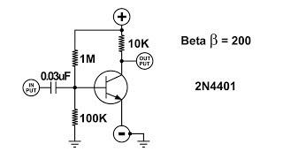 Audio Amplifier Circuit and Transistor Beta β