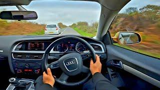 Cutting Up Audi A5 3.0 TDI V6 Manual Quattro Diesel Coupe POV Drive