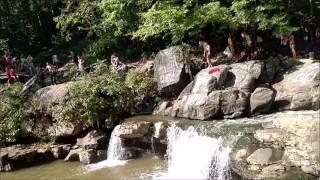 2wd Honda Man jumping off the Falls at Bluehole!