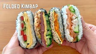 Folded Kimbap | Sushi Sandwich, Onigirazu | Easy Bento Box Lunch Ideas | Ticktock Wrap Hack | 紫菜包饭