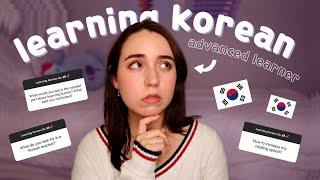  q&a // battling self doubt? opinions on hanja? reading slowly? thoughts on using tv to learn?