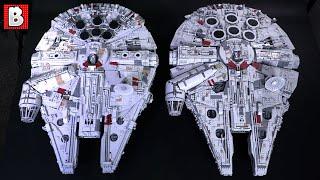 LEGO Custom Millennium Falcon and UCS Falcon 75192 Compared!