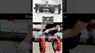 Double Acting Cylinder- Pneumatic Actuator  #caddesigner #3danimation #learning #cam #pump #3dcad