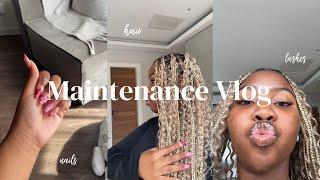 MAINTENANCE VLOG | Hair, Nails, Lashes | South African Youtuber