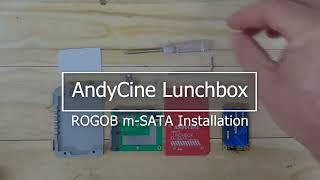 Best Solution for NINJA V recorder SSD drive -- ANDYCINE LUNCHBOX With ROGOB M-SATA Installation