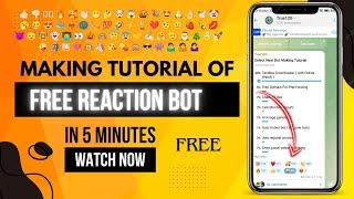 Telegram Rection || How To Get Telegram Free Reaction || Bot Making Tutorial || True12G