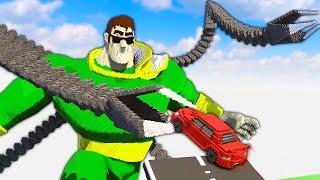 Crashing Into Doctor Octopus with Cars - Teardown Mods Multiplayer