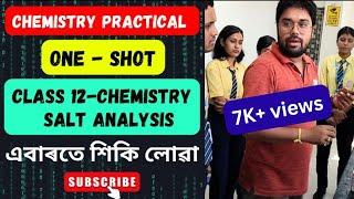 Salt Analysis|Acid Radicals|Class 11|Class12 Chemistry Practical #ahsec #chemistrypracticals #ncert